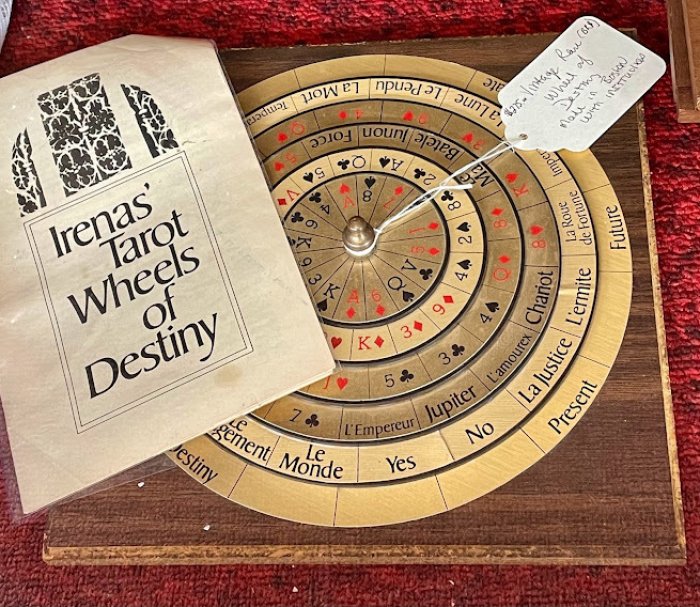 Rare Wheel of Destiny w/instructions, made in Boston
