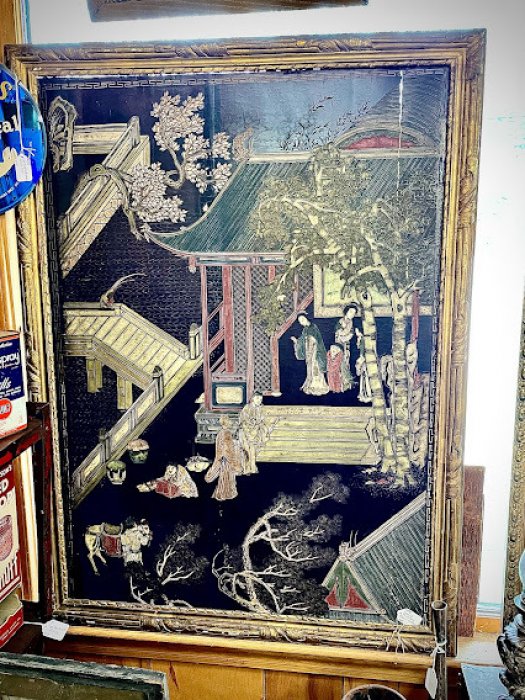 Framed 17th century Chinese screen