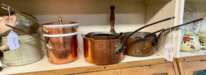 Copper pots